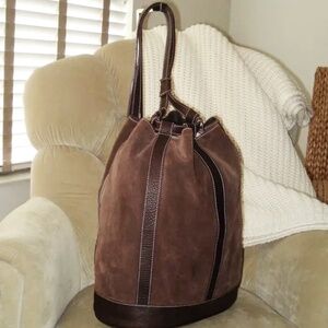Sundance | Cheval Suede Drawstring Bucket Bag Backpack / Sling ♥ NWOT
